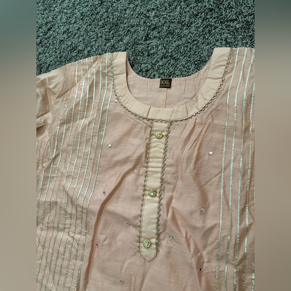 New without Tags! 3-piece Indian Palazzo/pant suit - Picture 3 of 5